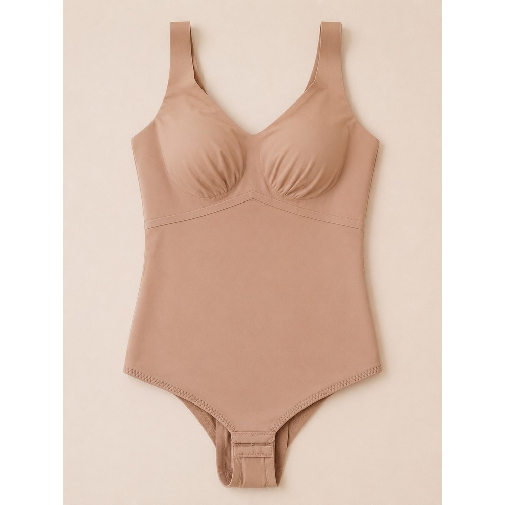 Honeylove Women's 3X Shapewear Bodysuit NWOT Nude Built In Bra Compression...